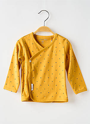 Tricou mâneci lungi mâneci lungi galben NOPPIES copil