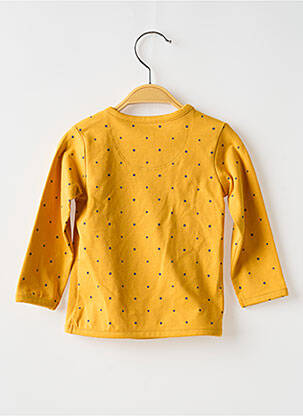 Tricou mâneci lungi mâneci lungi galben NOPPIES copil