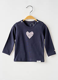 Tricou croială cambrată mâneci lungi albastru NOPPIES fille