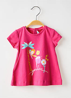 Tricou elasticitate mâneci scurte roz MAYORAL fată