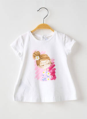 Tricou elasticitate mâneci scurte alb MAYORAL fată