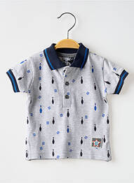 Polo elasticitate mâneci scurte albastru 3 POMMES garcon