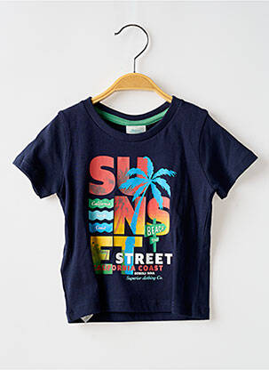 Tricou elasticitate mâneci scurte albastru BOBOLI băiat