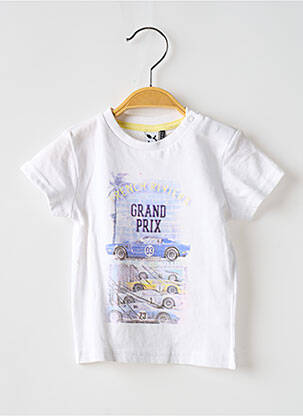 Tricou alb 3 POMMES băiat