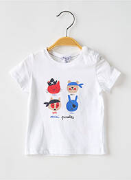 Tricou elasticitate mâneci scurte alb ABSORBA garcon