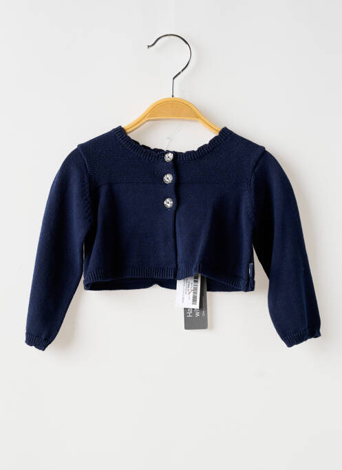 Vestă cu mâneci lungi albastru BOBOLI fată