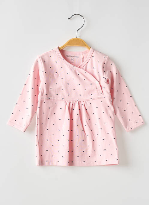 Rochie midi roz NOPPIES fată