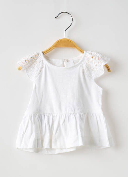 Tunică mâneci scurte alb MAYORAL fată