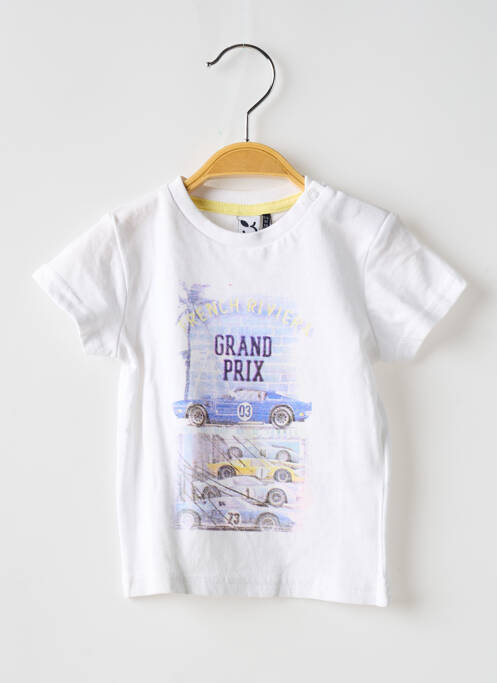 Tricou alb 3 POMMES băiat