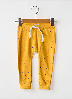 Pantalon slim elasticitate talie elastică galben NOPPIES fată