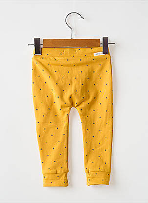 Pantalon slim elasticitate talie elastică galben NOPPIES fată