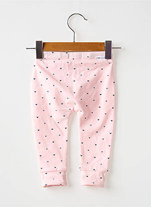 Pantalon slim bio talie elastică roz NOPPIES fată