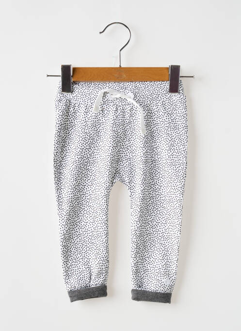 Pantalon slim alb NOPPIES fată