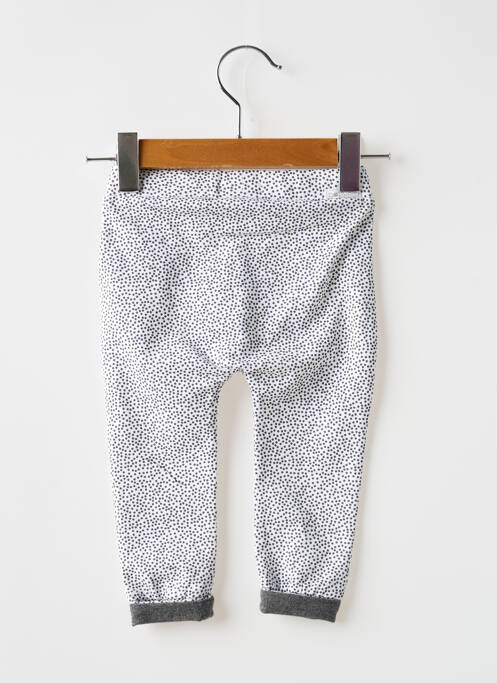 Pantalon slim alb NOPPIES fată