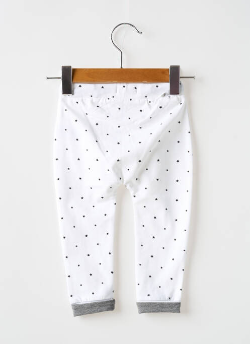 Pantalon slim alb NOPPIES fată