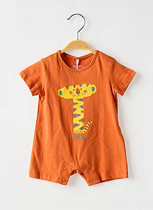 Salopetă pentru bebeluși portocaliu BOBOLI băiat