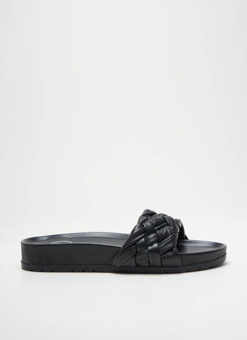 Mulete/saboți țesătură satinată toc plat până la 3 cm negru L'ATELIER TROPÉZIEN femme