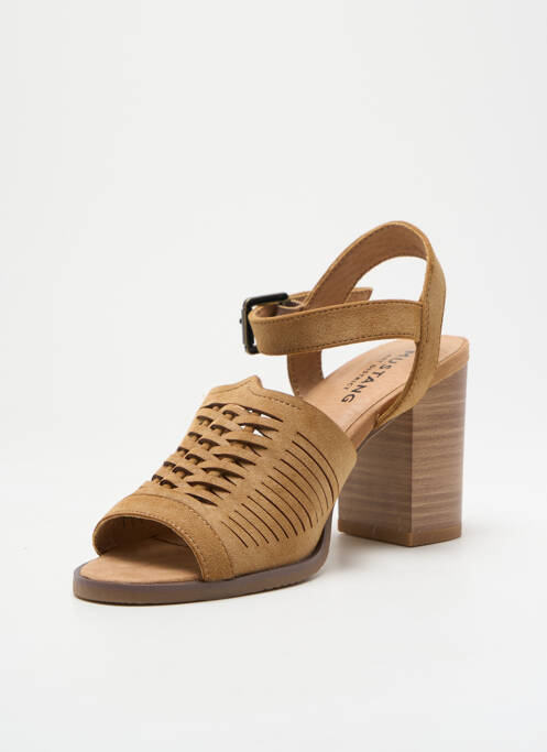 Sandale/Pantofi decupați maro MUSTANG femeie