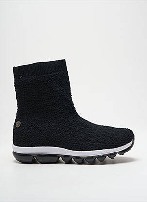 Adidași vârf rotund toc plat până la 3 cm negru BERNIE MEV femeie