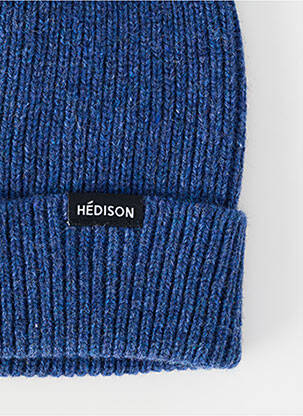 Căciulă tricot gros albastru HÉDISON bărbat