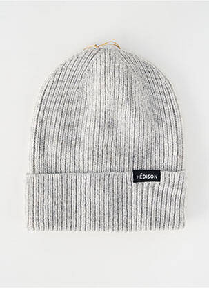 Căciulă tricot gros gri HÉDISON unisex