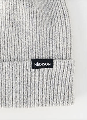 Căciulă tricot gros gri HÉDISON unisex