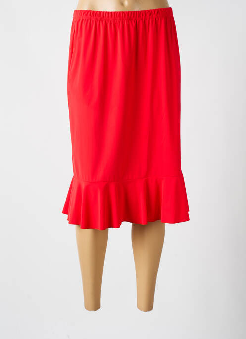 Fustă midi roșu SAINT CHARLES femeie