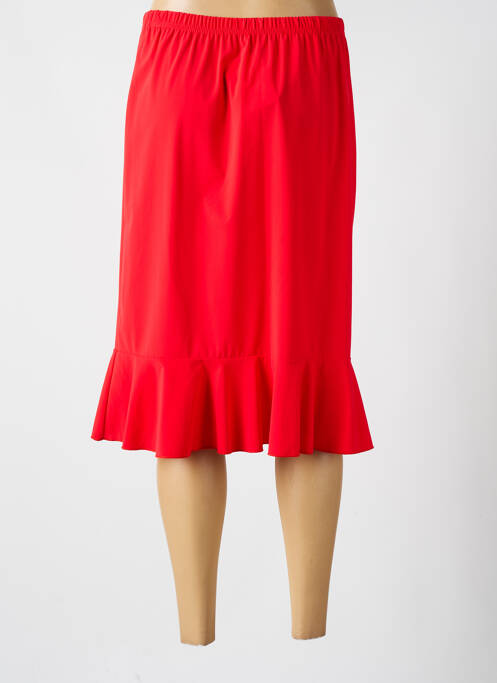 Fustă midi roșu SAINT CHARLES femeie
