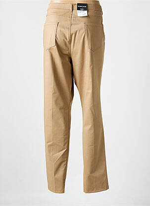 Pantalon slim țesătură poplin mărime normală maro BRUNO SAINT HILAIRE femeie
