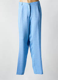 Pantalon drept talie cu cleme talie înaltă albastru SOMMERMANN femme
