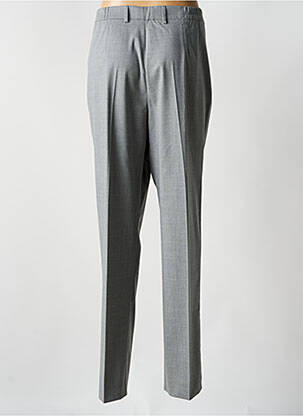 Pantalon drept talie elastică gri BRUNO SAINT HILAIRE femeie