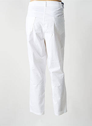 Pantalon slim țesătură poplin mărime normală alb GARDEUR femeie