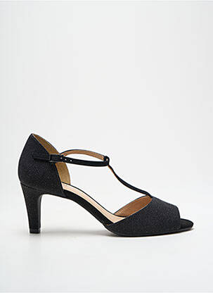 Pantofi cu toc țesătură satinată toc de 4 la 6 cm negru JB MARTIN femeie