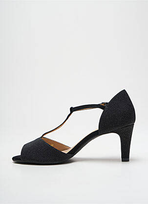 Pantofi cu toc țesătură satinată toc de 4 la 6 cm negru JB MARTIN femeie