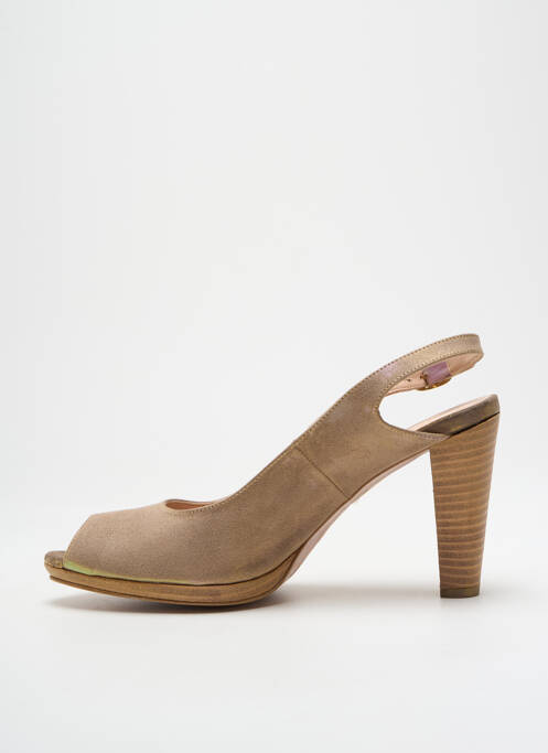 Pantofi cu toc bej ROSEMETAL femeie