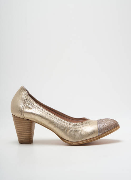 Pantofi cu toc auriu ROSEMETAL femeie