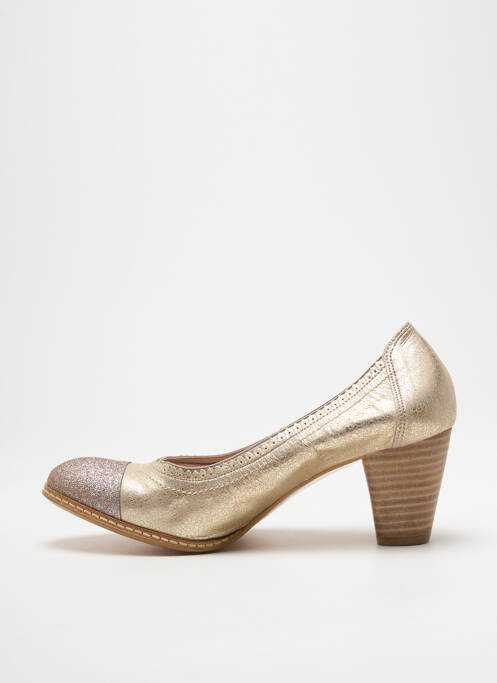 Pantofi cu toc auriu ROSEMETAL femeie