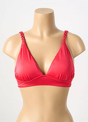Sutien de costum de baie top triunghiuri top triunghiuri roșu WATERCULT femeie