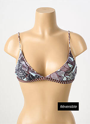 Sutien de costum de baie top triunghiuri top triunghiuri verde MAAJI femeie