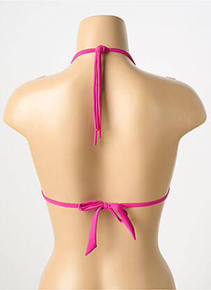 Sutien de costum de baie top triunghiuri top triunghiuri roz BANANA MOON femeie