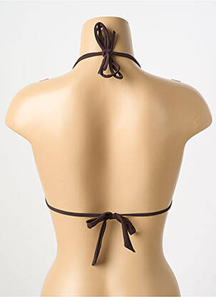 Sutien de costum de baie top triunghiuri top triunghiuri maro BANANA MOON femeie