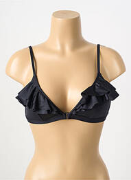 Sutien de costum de baie elasticitate sutien cu susținere înaltă și burete detașabil negru SEAFOLLY femeie