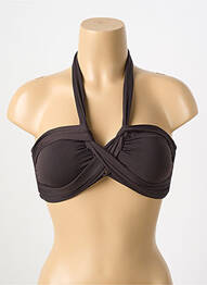 Sutien de costum de baie elasticitate top sutien modelat maro SEAFOLLY femeie