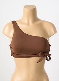 Sutien de costum de baie elasticitate sutien cu susținere înaltă și burete detașabil maro SEAFOLLY femeie