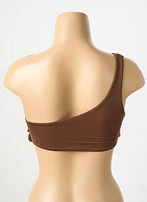 Sutien de costum de baie elasticitate sutien cu susținere înaltă și burete detașabil maro SEAFOLLY femeie