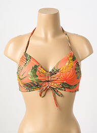 Sutien de costum de baie elasticitate sutien cupe întregi cu decolteu înalt portocaliu BANANA MOON femme