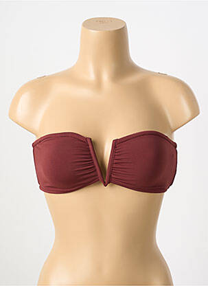 Sutien de costum de baie elasticitate top bentiță roșu SEAFOLLY femeie