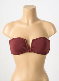 Sutien de costum de baie elasticitate top bentiță roșu SEAFOLLY femeie
