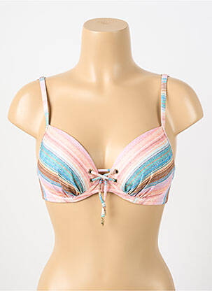 Sutien de costum de baie elasticitate top sutien modelat roz WATERCULT femeie