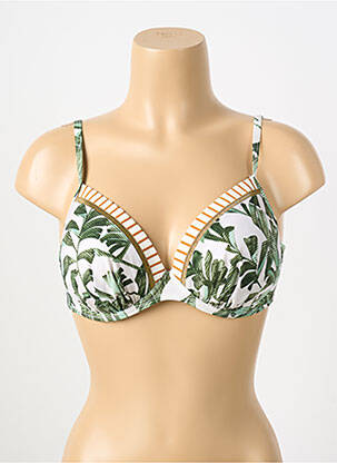 Sutien de costum de baie elasticitate top sutien modelat verde WATERCULT femeie